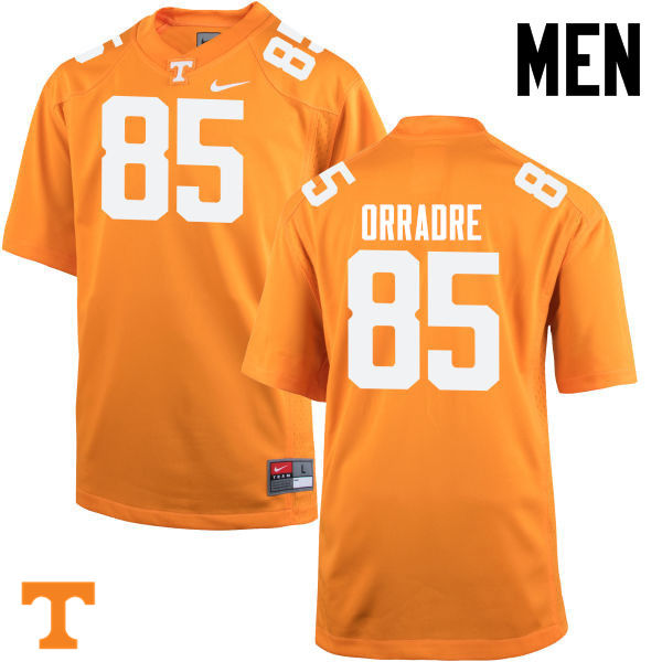 Men #85 Thomas Orradre Tennessee Volunteers College Football Jerseys-Orange